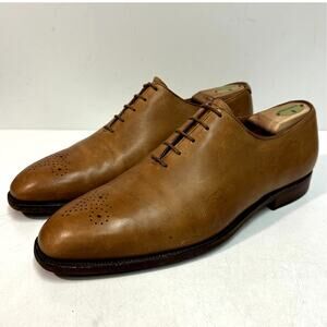 VERY GOOD Crockett & Jones x Brooks Brother Wholecut Oxford Tan Made England 11